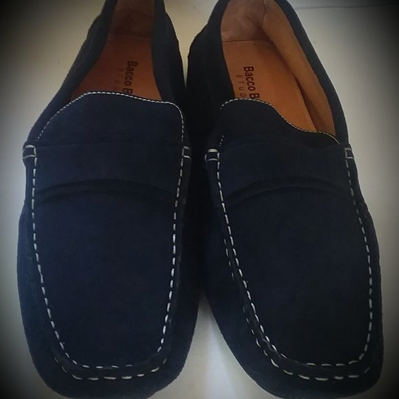 #40 New Bacco Bucci Studio Navy Suede Loafers main image 6